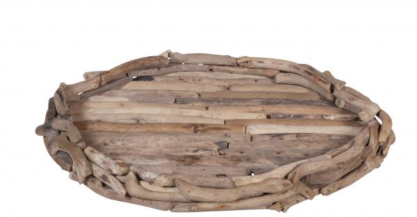 Treibholztablett oval